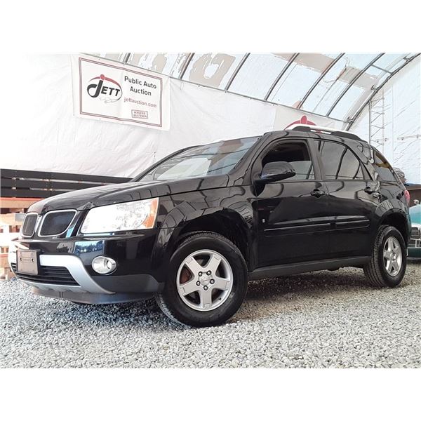 C3 --  2007 PONTIAC TORRENT AWD, Black, 256754 KM