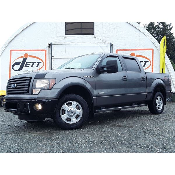 A9 --  2012 FORD F150 SUPERCREW 4X4, Grey, 393 696 KM