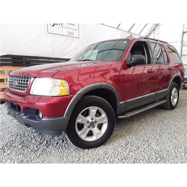 D4 --  2003 FORD EXPLORER XLT 4X4, Red, 275 926 KM