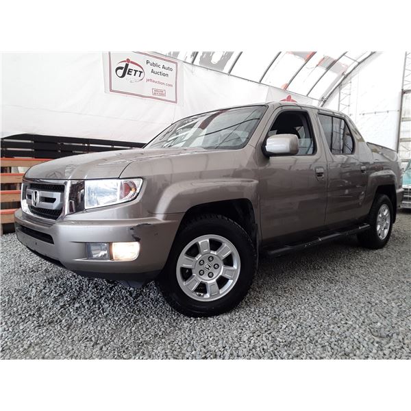 G5 --  2009 HONDA RIDGLINE AWD, BROWN, 265 831 KM