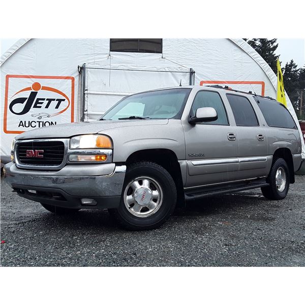 A6 --  2002 GMC YUKON XL 1500 4X4, Grey, 314687 KM 'NO RESERVE"
