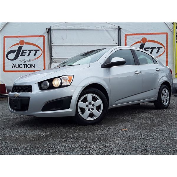 C2 --  2014 CHEVROLET SONIC LT, Silver, 143129 KM