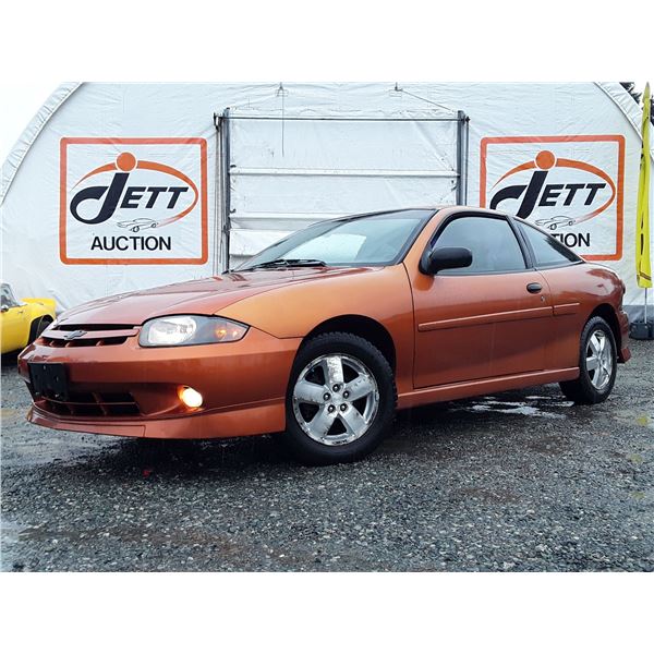A12B --  2004 CHEVROLET CAVALIER, Orange, 246696 KM