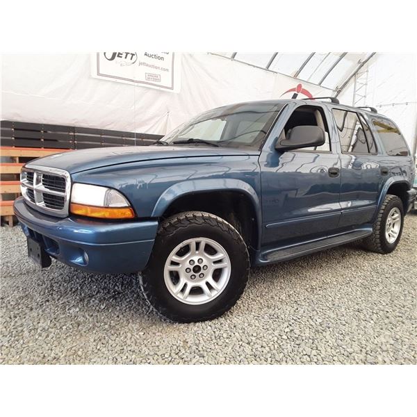 G2 --  2003 DODGE DURANGO SLT PLUS 4X4, Blue, 252 675 KM