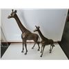 Image 1 : Lot Two Brass Giraffes