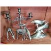 Image 2 : Shelf lot of Metal ornaments (penguin & elephant)