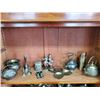 Image 1 : Shelf lot of Metal ornaments (Tea pots)