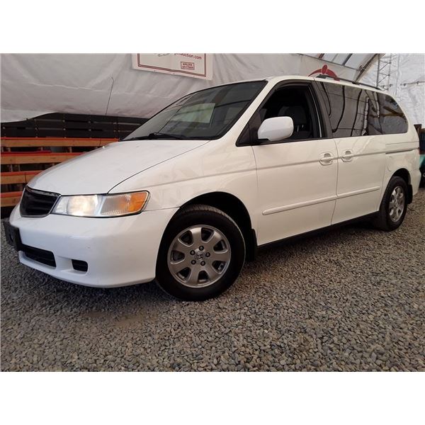 D1 --  2004 HONDA ODYSSEY EX, White, 248507 KM