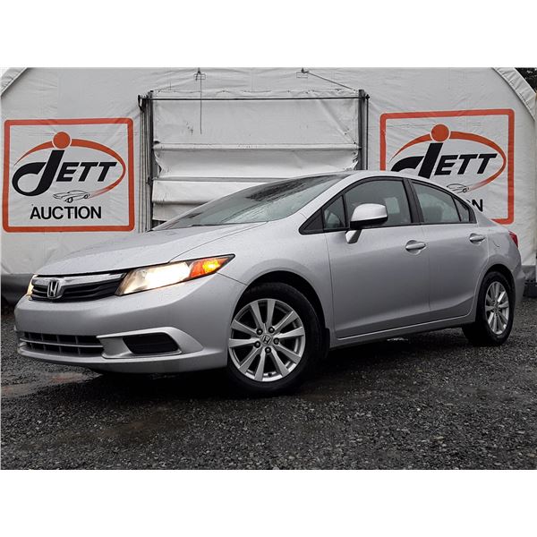 B6 --  2012 HONDA CIVIC LX, Grey, 308569 KM