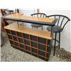Image 2 : custom bar with 2 Stools
