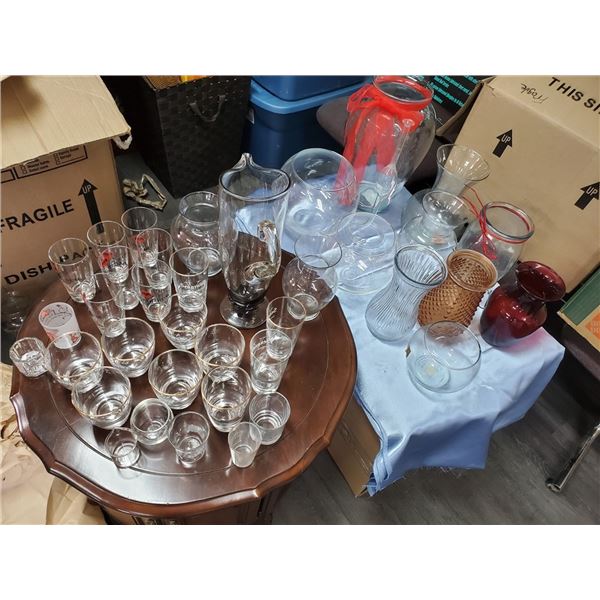 Large lot of Glass wear (Box 1)