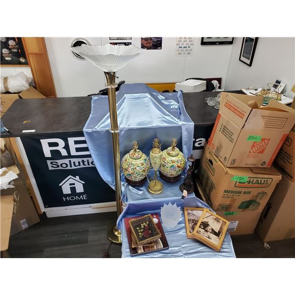 Lot of Table lamps, Floor lamp & More (Box 8)