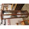 Image 1 : Tall wood & Glass Curio Cabinet