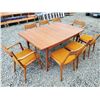 Image 2 : Teak Expandable 2 leafs Dinner tale with 8 Chairs