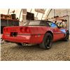Image 17 : 0B --  1990 CHEVROLET CORVETTE CONVERTIBLE, Red, 182758 KM