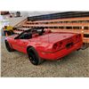 Image 37 : 0B --  1990 CHEVROLET CORVETTE CONVERTIBLE, Red, 182758 KM