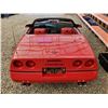 Image 38 : 0B --  1990 CHEVROLET CORVETTE CONVERTIBLE, Red, 182758 KM