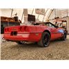 Image 43 : 0B --  1990 CHEVROLET CORVETTE CONVERTIBLE, Red, 182758 KM