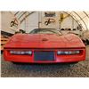 Image 4 : 0B --  1990 CHEVROLET CORVETTE CONVERTIBLE, Red, 182758 KM
