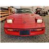 Image 6 : 0B --  1990 CHEVROLET CORVETTE CONVERTIBLE, Red, 182758 KM