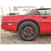 Image 73 : 0B --  1990 CHEVROLET CORVETTE CONVERTIBLE, Red, 182758 KM