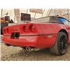 Image 76 : 0B --  1990 CHEVROLET CORVETTE CONVERTIBLE, Red, 182758 KM