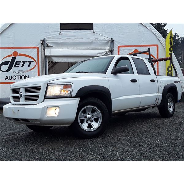 F2 --  2008 DODGE DAKOTA SXT 4X4, White, 285397 KM
