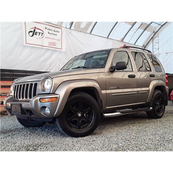 C3 --  2003 JEEP LIBERTY LTD 4X4, Grey, 224454 KM