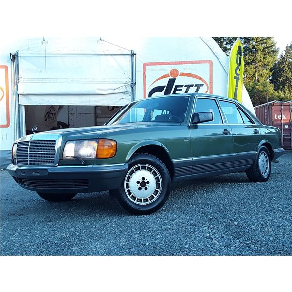 B6 --  1985 MERCEDES 500SE, Green, 218256 KM