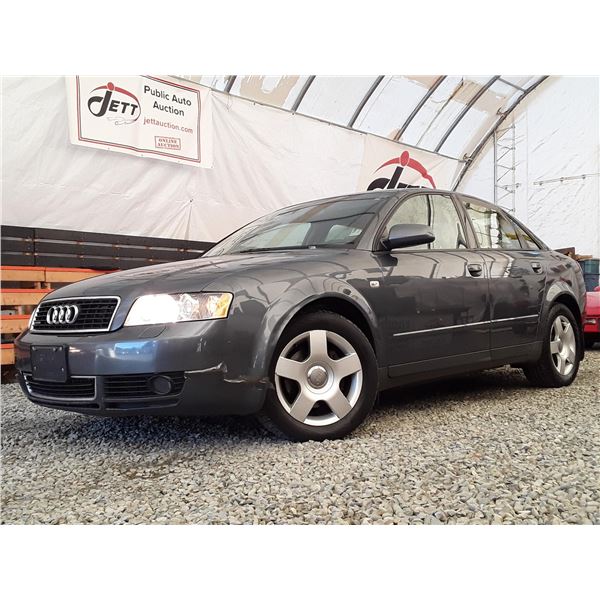 B1 --  2003 AUDI A4 1.8T QUATTRO, Black, 252087 KM