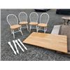 Image 1 : Wood Table with 4 Chairs