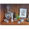 Image 2 : Lot of Collectibles, Vintage Oil Lamp, Glass Items 7 More