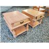 Image 1 : 2 Knotty pine Side Tables