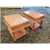 Image 3 : 2 Knotty pine Side Tables