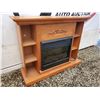 Image 1 : Electric Fireplace with wood surround