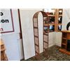 Image 1 : Tall Wicker Style Shelf with glass shelves