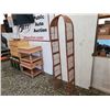 Image 2 : Tall Wicker Style Shelf with glass shelves