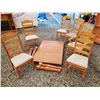 Image 1 : Knotty Pine Table with 6 chairs