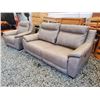 Image 2 : Leather reclining sofa and chair