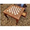 Image 2 : Inlay Chess table with chess pieces & Side table