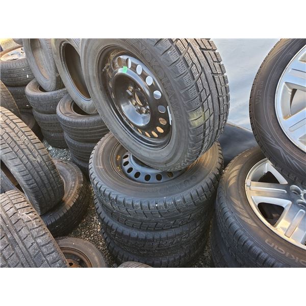 Set of yokohama & Rims 235/65R17 iceguard M/S 80% tread