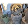 Image 1 : Set of michelin Tires on Rims 215/65R16 M/S 50% Tread