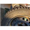 Image 2 : Set of Hankook Witer Pike Tires on Rims 195/65 15   30% Tread