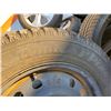 Image 3 : Set of Hankook Witer Pike Tires on Rims 195/65 15   30% Tread