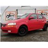 Image 1 : A5 --  2008 CHEVROLET AVEO, Red, 284489 KM