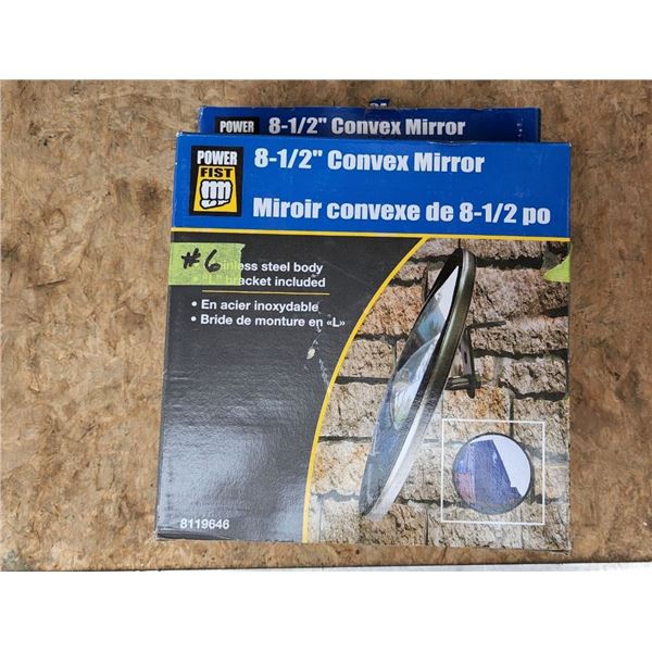 2 8 1/2" New Convex Mirrors