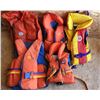 Image 1 : Boat Life Jackets, 2 Adults, 3 Children