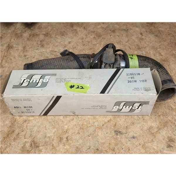 2 Exterior Universal Engine Block Heaters, 300 Watts 115v, and Inline