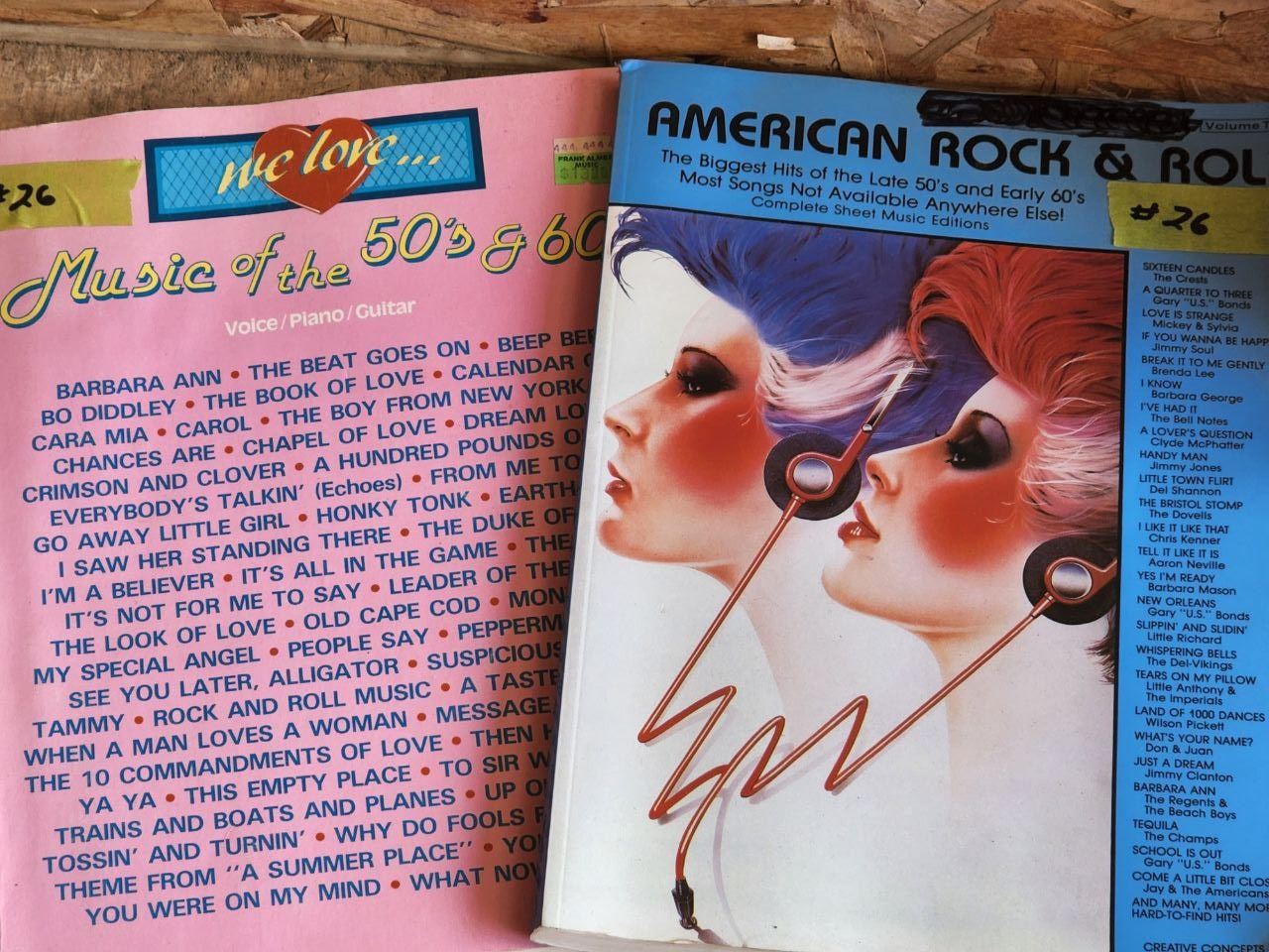 A Bubble Double Gum Machine (With Gum) and 2 1960's Song/Music Books