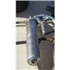 Image 5 : Lot of 3 - grease guns and small bottle jack in small black trash bin